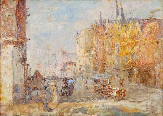Frederick Mccubbin Collins Street china oil painting image